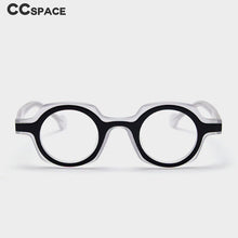 Carica l&#39;immagine nel visualizzatore di Gallery, 49872 Montature per occhiali da vista rotondi retrò in acetato Occhiali da vista per computer da donna 