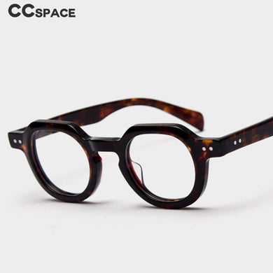 49875 Montature per occhiali da vista rotondi vintage in acetato Uomo Donna Occhiali da vista per computer 