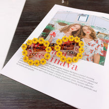 Load image into Gallery viewer, 49949 Kids Cute Sunglasses Round Flower Shades UV400 Vintage Glasses