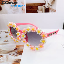 Load image into Gallery viewer, 49949 Kids Cute Sunglasses Round Flower Shades UV400 Vintage Glasses