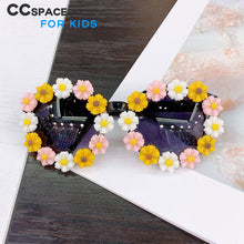 Load image into Gallery viewer, 49949 Kids Cute Sunglasses Round Flower Shades UV400 Vintage Glasses