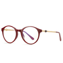 Load image into Gallery viewer, 49952 Round Cat Eye Anti Blue Light Optical Glasses Frames Women Computer Eyeglasses
