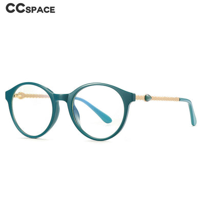 49952 Round Cat Eye Anti Blue Light Optical Glasses Frames Women Computer Eyeglasses