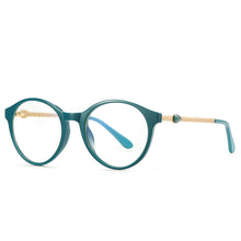 Load image into Gallery viewer, 49952 Round Cat Eye Anti Blue Light Optical Glasses Frames Women Computer Eyeglasses