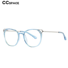 Load image into Gallery viewer, 49982 TR90 Cat Eye Anti Blue Light Optical Glasses Frames Men Women Cat Ear Computer Eyeglasses