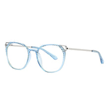 Load image into Gallery viewer, 49982 TR90 Cat Eye Anti Blue Light Optical Glasses Frames Men Women Cat Ear Computer Eyeglasses