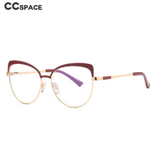 Load image into Gallery viewer, 49987 Anti Blue Light Cat Eye Eyebrow Frame Optical Glasses Frames Women Computer Eyeglasses