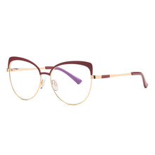 Load image into Gallery viewer, 49987 Anti Blue Light Cat Eye Eyebrow Frame Optical Glasses Frames Women Computer Eyeglasses