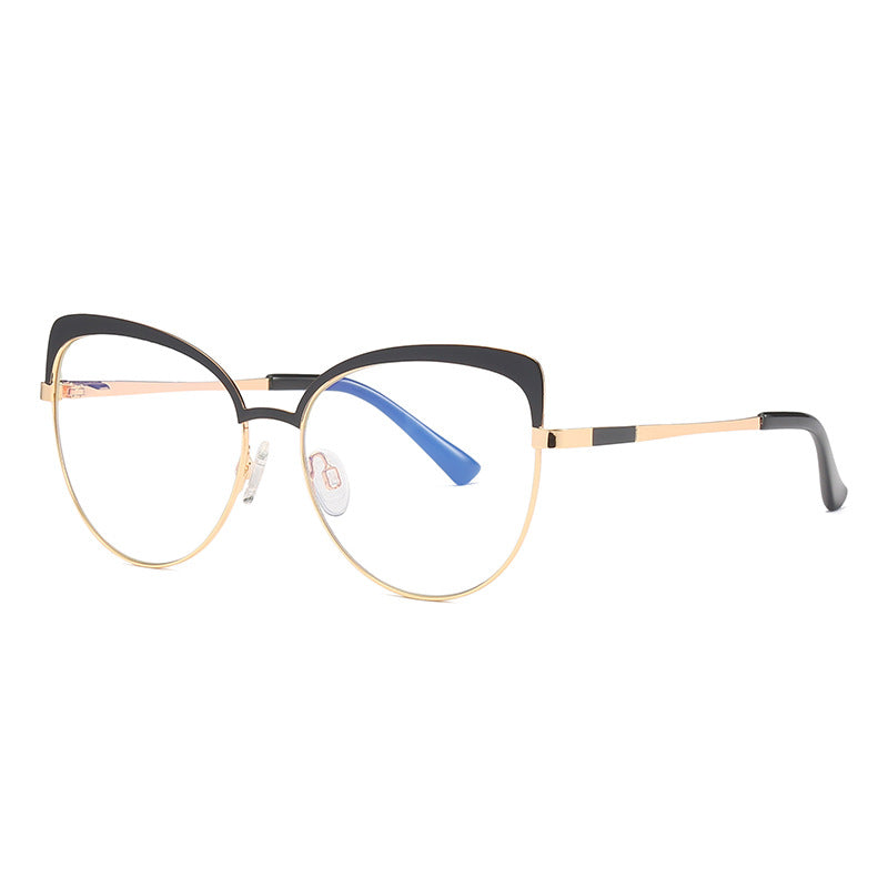 49987 Anti Blue Light Cat Eye Eyebrow Frame Optical Glasses Frames Women Computer Eyeglasses