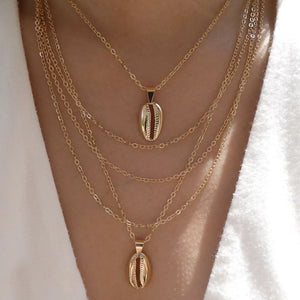 4Pcs/Set Women Necklaces Angel Heart Pink Crystal Virgin Mary Pendant Clavicle Chain Multilayer Gold Necklace Set Jewelry Gift