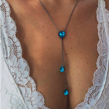 Carica l&#39;immagine nel visualizzatore di Gallery, 4Pcs/Set Women Necklaces Angel Heart Pink Crystal Virgin Mary Pendant Clavicle Chain Multilayer Gold Necklace Set Jewelry Gift