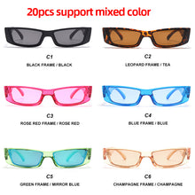 Load image into Gallery viewer, 5/10/15/20pcs Rectangle Vintage Sunglasses Women Retro Punk Sunglasses Ladies Eyeglasses Steampunk Small Frames Eyewear