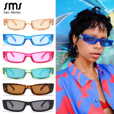 5/10/15/20pcs Rectangle Vintage Sunglasses Women Retro Punk Sunglasses Ladies Eyeglasses Steampunk Small Frames Eyewear