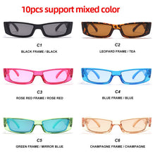 Load image into Gallery viewer, 5/10/15/20pcs Rectangle Vintage Sunglasses Women Retro Punk Sunglasses Ladies Eyeglasses Steampunk Small Frames Eyewear