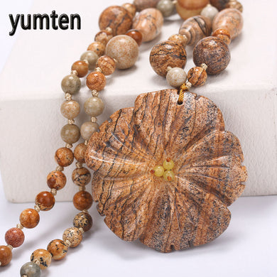 5*5cm Natural Jade Necklace Pop Pendant Women Love Flower Picture Fine Jewelry Citrine Fine Jewelry Natural Stone Necklace Jade