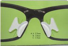 Carica l&#39;immagine nel visualizzatore di Gallery, 5 Pairs Silicone Nose Pads for Eyeglasses Anti-slip Black&amp;Clear Glasses Nose Pads Almofadas Nariz Silicone de Oculos EV0359