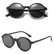 Load image into Gallery viewer, 5 in 1 Clip On Sunglasses with Polarized Night Vision Mirror Flat Magnetic Lens Clips Optical Myopia Glasses Prescription