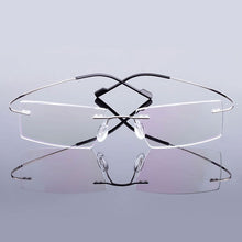 Load image into Gallery viewer, 5018 Beta-Ti Designer Brand Style Flexible Memory Metal Rimless Eyeglasses Frame for oculos de grau Glasses Optical Frame