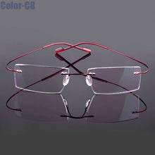 Load image into Gallery viewer, 5018 Beta-Ti Designer Brand Style Flexible Memory Metal Rimless Eyeglasses Frame for oculos de grau Glasses Optical Frame