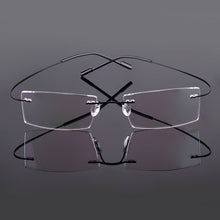 Load image into Gallery viewer, 5018 Beta-Ti Designer Brand Style Flexible Memory Metal Rimless Eyeglasses Frame for oculos de grau Glasses Optical Frame