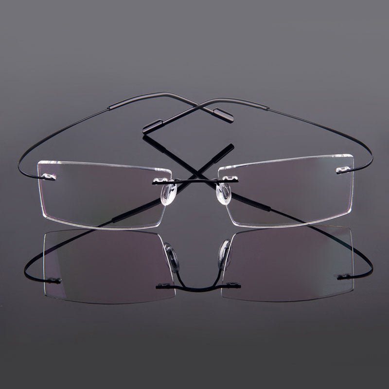 5018 Beta-Ti Designer Brand Style Flexible Memory Metal Rimless Eyegla ...