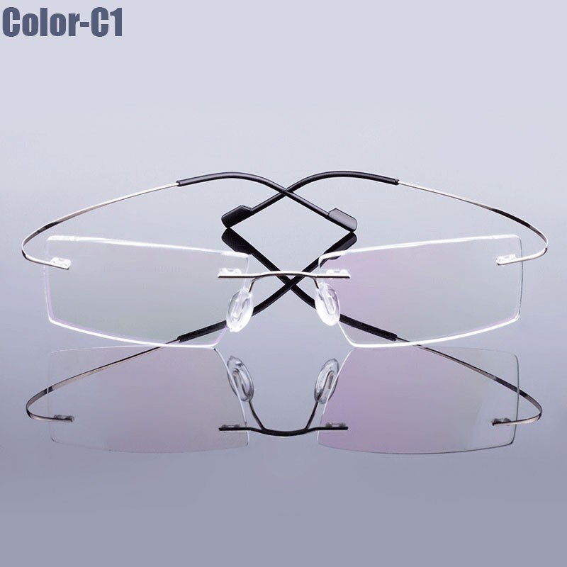5018 Beta-Ti Designer Brand Style Flexible Memory Metal Rimless Eyeglasses Frame for oculos de grau Glasses Optical Frame