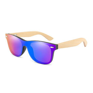 50pcs/lot  Custom Logo Bamboo Sunglasses Women Cat Eye Driving Sun glasses Men Original Wood Mirror Customerized
