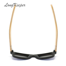 Carica l&#39;immagine nel visualizzatore di Gallery, 50pcs/lot  Custom Logo Bamboo Sunglasses Women Cat Eye Driving Sun glasses Men Original Wood Mirror Customerized