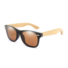 Carica l&#39;immagine nel visualizzatore di Gallery, 50pcs/lot  Custom Logo Bamboo Sunglasses Women Cat Eye Driving Sun glasses Men Original Wood Mirror Customerized