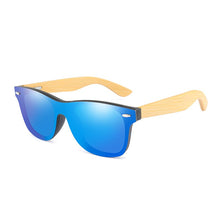 Carica l&#39;immagine nel visualizzatore di Gallery, 50pcs/lot  Custom Logo Bamboo Sunglasses Women Cat Eye Driving Sun glasses Men Original Wood Mirror Customerized