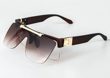 Load image into Gallery viewer, 51010 Steam Punk Retro Folding Flip Sunglasses Men Women Oversized Glasses Frame Goggle UV400