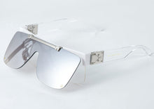 Load image into Gallery viewer, 51010 Steam Punk Retro Folding Flip Sunglasses Men Women Oversized Glasses Frame Goggle UV400