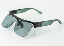 Load image into Gallery viewer, 51010 Steam Punk Retro Folding Flip Sunglasses Men Women Oversized Glasses Frame Goggle UV400