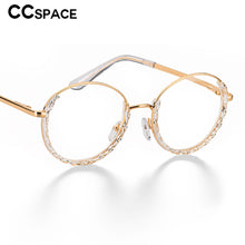 Load image into Gallery viewer, 51012 Round Cat Eye Half-frame Plastic Titanium Glasses Frames Women Optical Computer Glasses