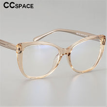 Carica l&#39;immagine nel visualizzatore di Gallery, 51015 Plastic Titanium Glasses Frames Anti-blue Light Ultralight Cat Eye Men Women Optical  Computer Glasses