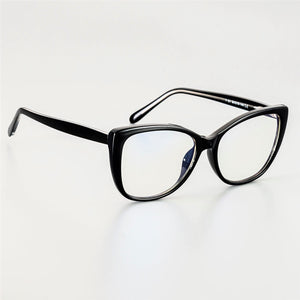 51015 Plastic Titanium Glasses Frames Anti-blue Light Ultralight Cat Eye Men Women Optical  Computer Glasses