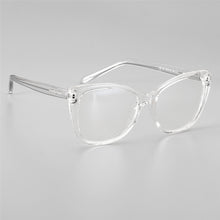 Carica l&#39;immagine nel visualizzatore di Gallery, 51015 Plastic Titanium Glasses Frames Anti-blue Light Ultralight Cat Eye Men Women Optical  Computer Glasses