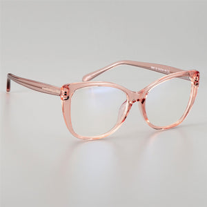 51015 Plastic Titanium Glasses Frames Anti-blue Light Ultralight Cat Eye Men Women Optical  Computer Glasses