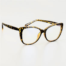 Carica l&#39;immagine nel visualizzatore di Gallery, 51015 Plastic Titanium Glasses Frames Anti-blue Light Ultralight Cat Eye Men Women Optical  Computer Glasses