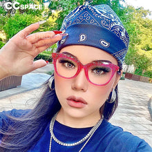 Load image into Gallery viewer, 51029 Retro Plastic Titanium Glasses Frames Anti-Blue Light Women Optical Computer EyeGlasses