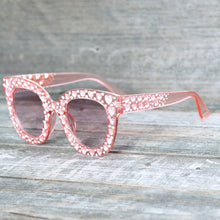 Load image into Gallery viewer, 51038 Heart-shaped Diamond Sunglasses  Crystal Square Men Women Sun Glasses