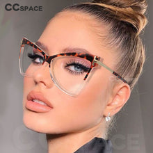 Load image into Gallery viewer, 51039 Sexy Cat Eye Anti Blue Light Optical Glasses Frames Oversized Men Women Computer Eyeglasses