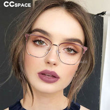 Load image into Gallery viewer, 51061 Cat Eye Anti Blue Light Optical Metal Glasses Frames Women Computer Eyeglasses
