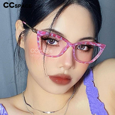 51063 TR90  Cat Eye Spring Leg Anti Blue Light Women Glasses Frames Computer Eyeglasses