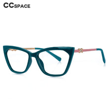 Carica l&#39;immagine nel visualizzatore di Gallery, 51063 TR90  Cat Eye Spring Leg Anti Blue Light Women Glasses Frames Computer Eyeglasses