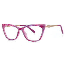 Carica l&#39;immagine nel visualizzatore di Gallery, 51063 TR90  Cat Eye Spring Leg Anti Blue Light Women Glasses Frames Computer Eyeglasses