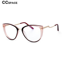 Load image into Gallery viewer, 51064 Plastic Titanium Cat Eye Anti Blue Light Glasses Frames Men Women TR90 Computer Eyeglasses