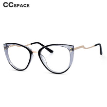 Load image into Gallery viewer, 51064 Plastic Titanium Cat Eye Anti Blue Light Glasses Frames Men Women TR90 Computer Eyeglasses