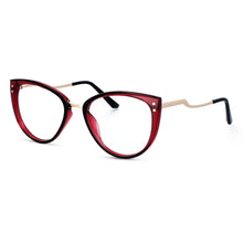 Load image into Gallery viewer, 51064 Plastic Titanium Cat Eye Anti Blue Light Glasses Frames Men Women TR90 Computer Eyeglasses