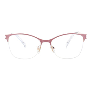 51066 Anti Blue Light Half Frame Optical Metal Glasses Frames Men Women  Computer Eyeglasses
